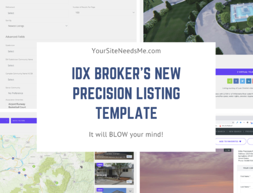 IDXBroker’s NEW & IMPROVED Precision Listing Page Template – OH BABY we are EXCITED!