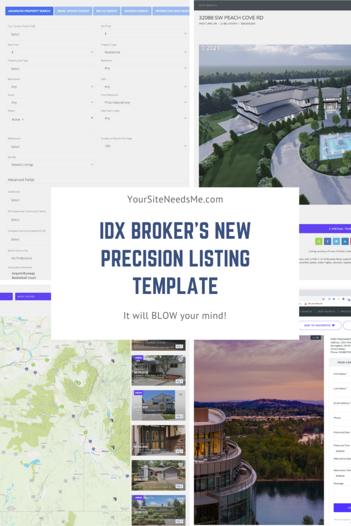 Why am I seeing a more listings in my MLS than I am on my real estate website? 11 IDX Brokers New Precision Listing Template