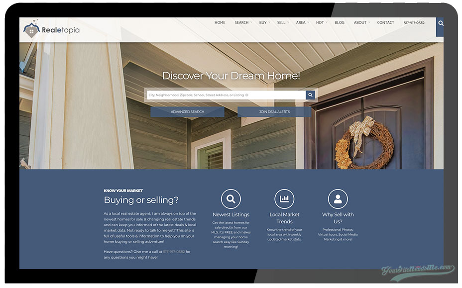 Stately LIGHT Equity Real Estate Website Theme