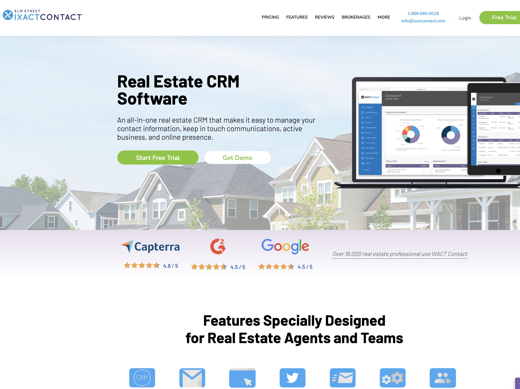 Best Real Estate CRM IXACT Contact