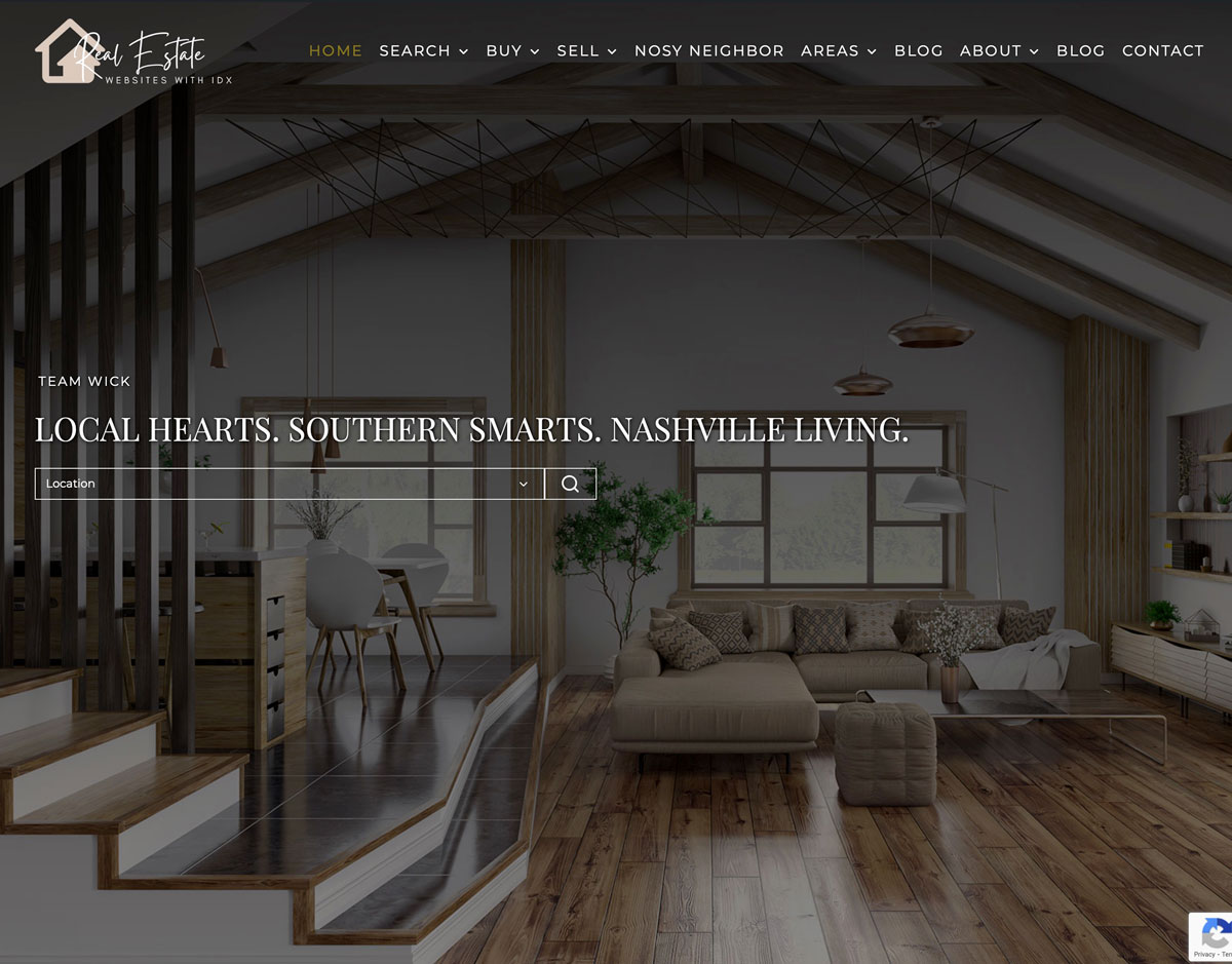 Luxury Real Estate Website with IDX Home #1