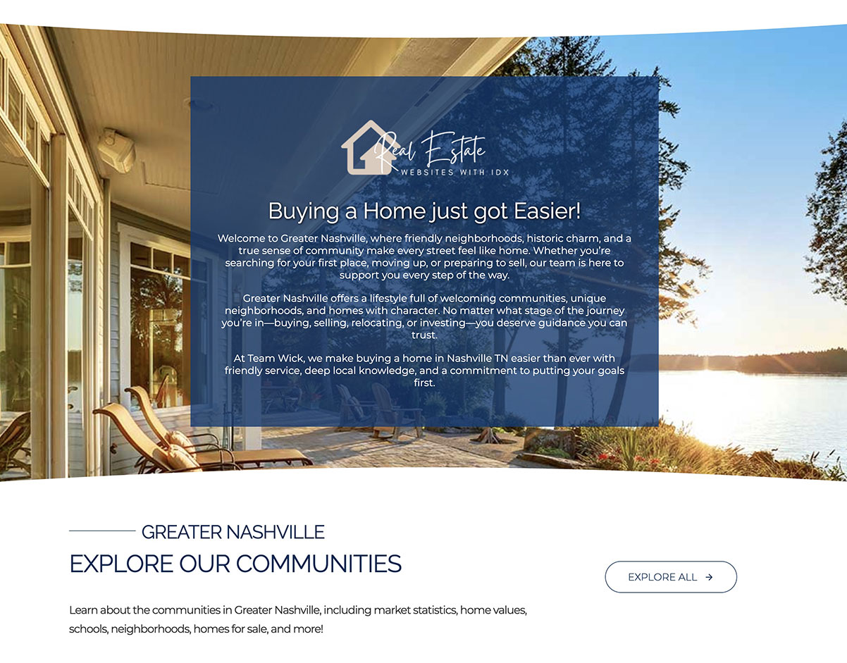 Luxury Real Estate Website with IDX Home #2